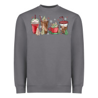 Christmas Tree Cake And Coffee Cups Heavyweight Sweatshirt | Teevron
