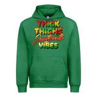 Emerald thick thighs juneteenth vibes Urban Hoodie - FaDigitalArtStudio