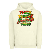 Pigment Pistachio thick thighs juneteenth vibes Urban Hoodie - FaDigitalArtStudio