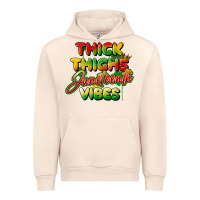 Sandshell thick thighs juneteenth vibes Urban Hoodie - FaDigitalArtStudio