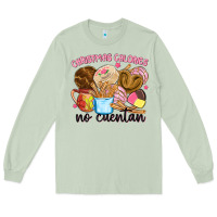 Matcha christmas calories no cuentan Long Sleeve Tee - MaliasSmallBusiness