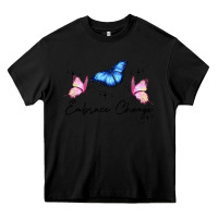 Black embrace change Heavy Core Tee - JahusDesignShop