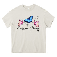 Cream embrace change Heavy Core Tee - JahusDesignShop