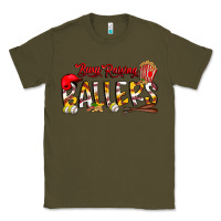 Army Green busy raising ballers Classic Tee - CowhideDigitalArt