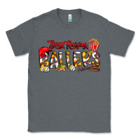 Charcoal Heather busy raising ballers Classic Tee - CowhideDigitalArt