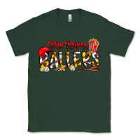 Sports Green busy raising ballers Classic Tee - CowhideDigitalArt