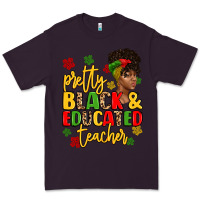 Plum pretty black and educated teacher Premium Tee - Artiststas