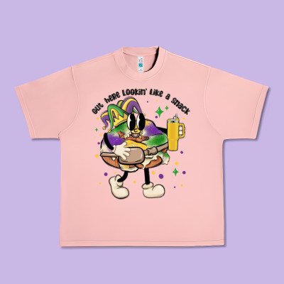 Out Here Lookin Like A Snack King Cake Mardi Gras Urban Heavy Tee Designed By Maliassmallbusiness