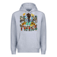 Heather Grey mom of twins boys mother's day Premium Hoodie - CowGirlArtShop