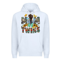 White mom of twins boys mother's day Premium Hoodie - CowGirlArtShop