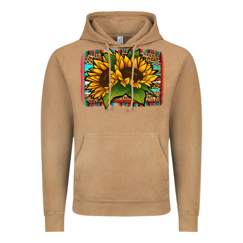 Sunflower With Serape Background Vintage Hoodie by Jasminsmagicworld | Teevron