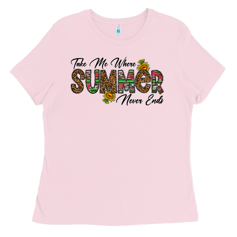 Take Me Where Summer Never Ends Ladies Tee by CowhideDigitalArt | Teevron
