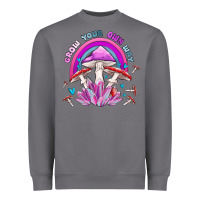 Storm grow your own way crystal and mushroom Heavyweight Sweatshirt - MaliasSmallBusiness