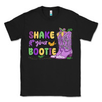 Black shake your bootie mardi gras Classic Tee - MaliasSmallBusiness