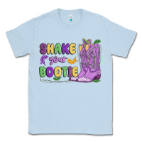 Dusty Blue shake your bootie mardi gras Classic Tee - MaliasSmallBusiness