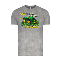Cloud Rock just a boy who loves tractors Vintage Tee - JahusDesignShop
