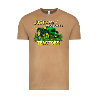 Just A Boy Who Loves Tractors Vintage Tee | Teevron