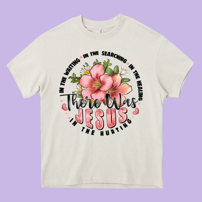 There Was Jesus Heavy Core Tee Designed By Jahusdesignshop
