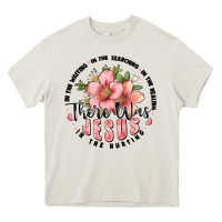 Cream there was jesus Heavy Core Tee - JahusDesignShop