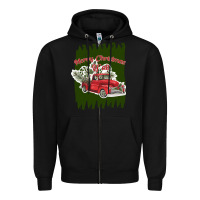 Black merry christmas y'all truck Zipper Hoodie - Bettercallsaul