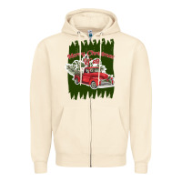 Sandshell merry christmas y'all truck Zipper Hoodie - Bettercallsaul