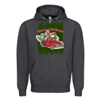 Smoke merry christmas y'all truck Zipper Hoodie - Bettercallsaul
