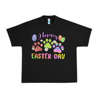 Black happy easter day paws Urban Heavy Tee - MaliasSmallBusiness
