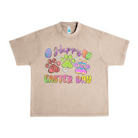 Happy Easter Day Paws Urban Heavy Tee | Teevron
