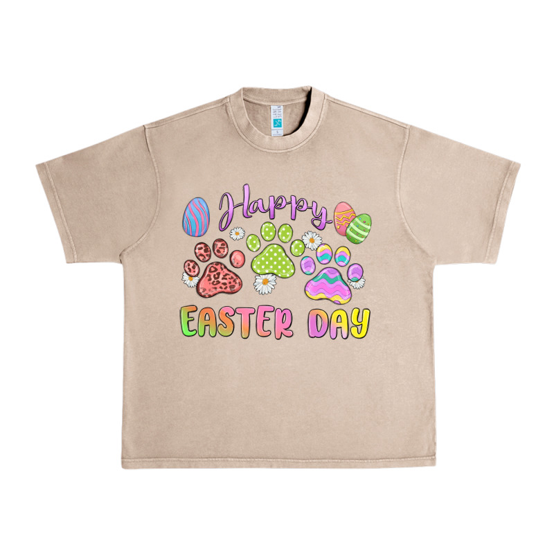 Happy Easter Day Paws Urban Heavy Tee by MaliasSmallBusiness | Teevron