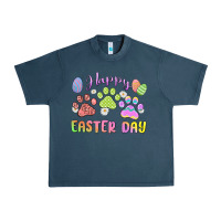 Midnight Navy happy easter day paws Urban Heavy Tee - MaliasSmallBusiness