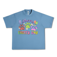 Pebble Blue happy easter day paws Urban Heavy Tee - MaliasSmallBusiness