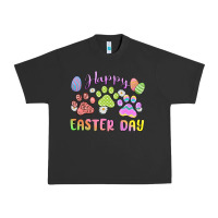 Pigment Black happy easter day paws Urban Heavy Tee - MaliasSmallBusiness