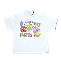 White happy easter day paws Urban Heavy Tee - MaliasSmallBusiness