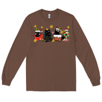 Chestnut christmas cats Long Sleeve Tee - MaliasSmallBusiness