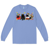 Colony Blue christmas cats Long Sleeve Tee - MaliasSmallBusiness