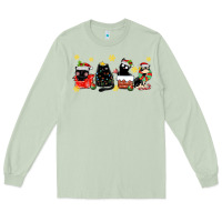 Matcha christmas cats Long Sleeve Tee - MaliasSmallBusiness