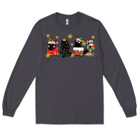 Smoke christmas cats Long Sleeve Tee - MaliasSmallBusiness