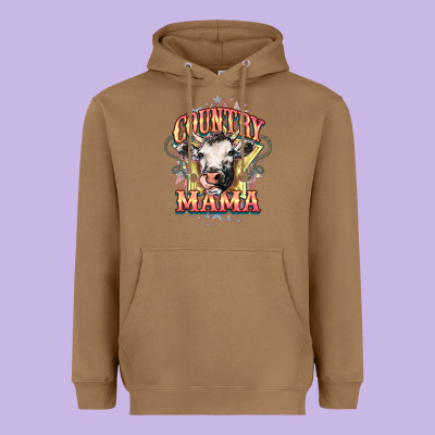 Country Mama Heavyweight Hoodie Designed By Howdyjamesfarm