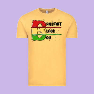 Black Boy Vintage Tee Designed By Maliassmallbusiness