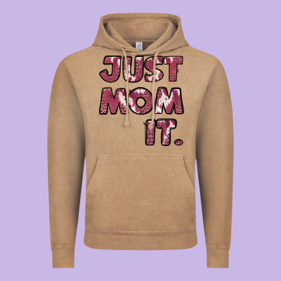 Just Mom It Vintage Hoodie Designed By Jasminsmagicworld