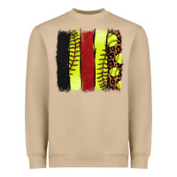 Mushroom softball brushstroke Heavyweight Sweatshirt - NancyCooperArtShop