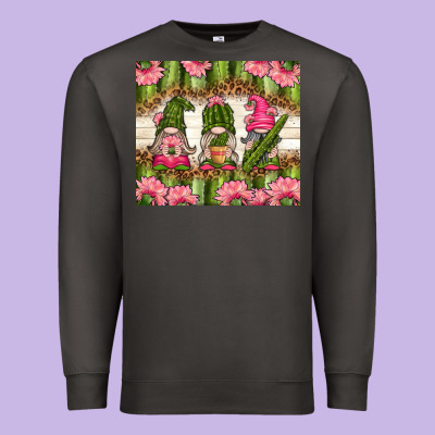 Cactus Gnomies Premium Sweatshirt Designed By Tumblerdesignbyshophia