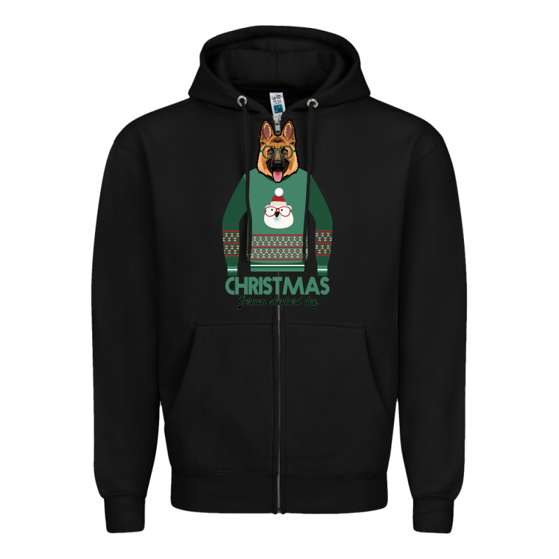 German Shepherd Dog Christmas Zipper Hoodie by Bettercallsaul | Teevron