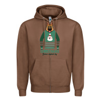 Chestnut German shepherd dog Christmas Zipper Hoodie - Bettercallsaul