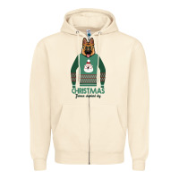 Sandshell German shepherd dog Christmas Zipper Hoodie - Bettercallsaul