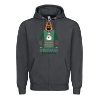 Smoke German shepherd dog Christmas Zipper Hoodie - Bettercallsaul
