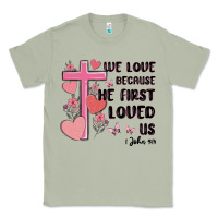 Matcha we love because he first loved us Classic Tee - MaliasSmallBusiness