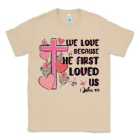 Mushroom we love because he first loved us Classic Tee - MaliasSmallBusiness