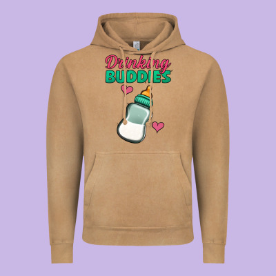 Drinking Buddies Vintage Hoodie Designed By Jasminsmagicworld