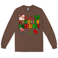 Chestnut santas favorite caregiver Long Sleeve Tee - MaliasSmallBusiness